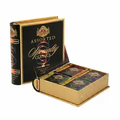 BASILUR - Libro specialty Te Ceylon Lata Regalo Tea Book Clasico 32 bolsasssr
