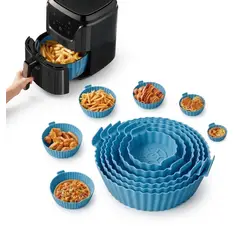 GENERICO - Moldes de silicona 6 pcs para horno freidora de aire