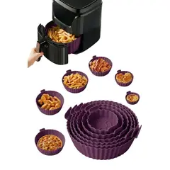 GENERICO - Moldes de silicona 6 pcs para horno freidora de aire Reutilizables