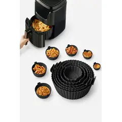 GENERICO - Moldes de silicona 6 pcs para horno freidora de aire Reutilizable