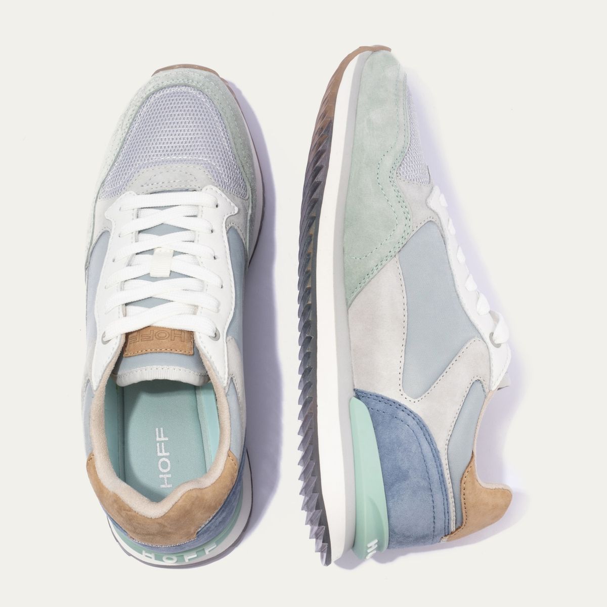 HOFF - Venezia Zapatilla Urbana Hombre Cuero Celeste Hoff