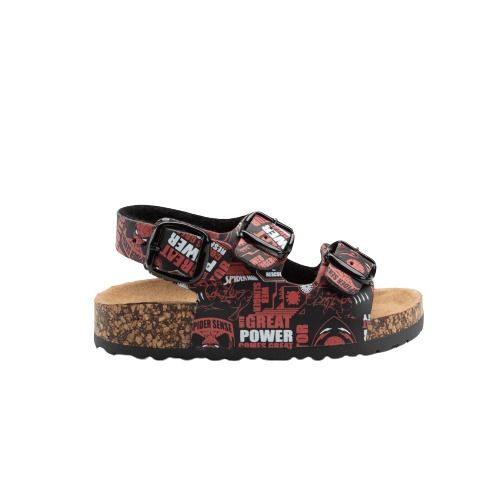 Sandalias Niño Spiderman Black Negro