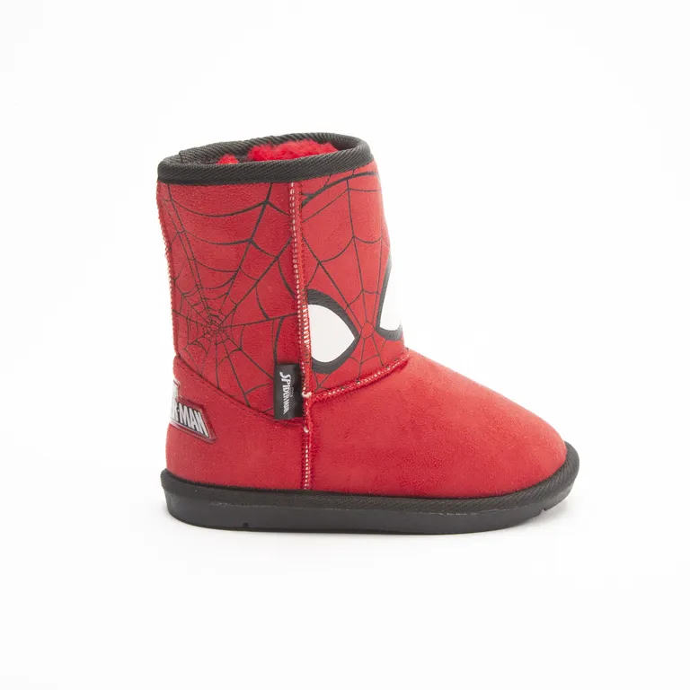 Bota Chiporro Niño Ojos Spiderman Rojo