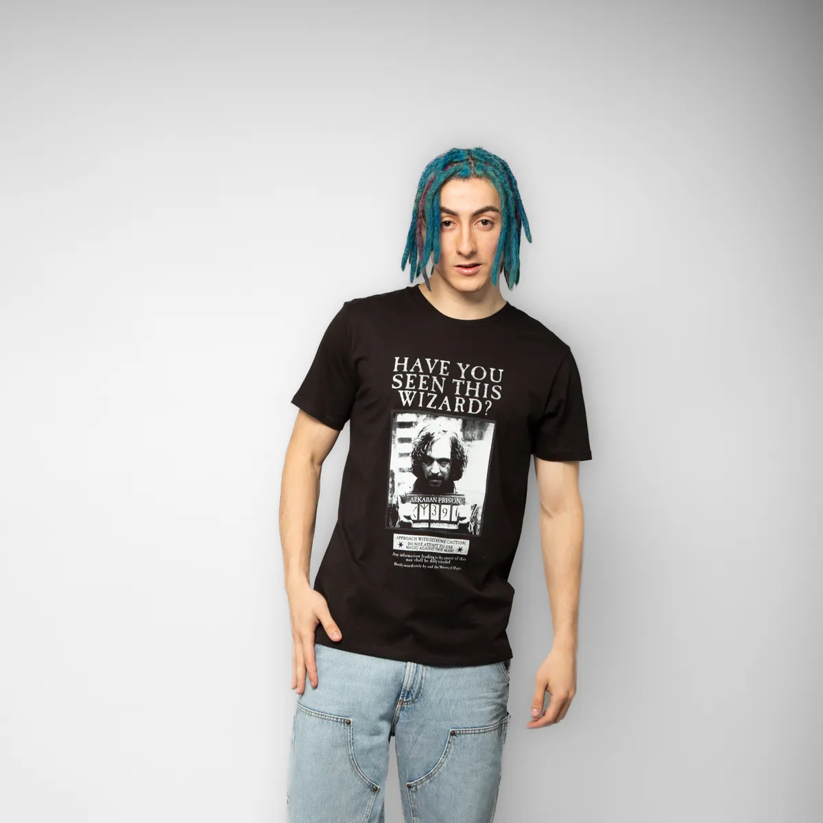 WARNER BROSS - Polera Hombre YOU Harry Potter Wizard Negro