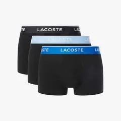 LACOSTE - Pack 3-Boxer Hombre De Algodón Elástico Negro