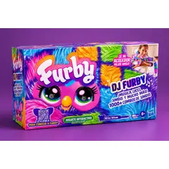 FURBY - Peluche DJ NEON STAR / Peluche Electrónico Interactivo con Música, Luces y Juegos