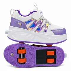 VERAZZI - Zapatillas con Ruedas tipo patín 4 ruedas