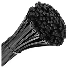 GEN - 30x Amarras Plasticas 45 Cm Para Cables Mallas Rejas De Hojas Trillaje Color Negro