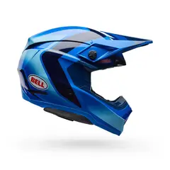BELL - Casco Moto ET3 Moto-10 Spherical Azul - Cyan - XL - Cyan - L