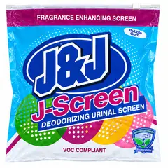 J&J CHEM - Pantalla Urinaria Desodorante J-Screen Silver – Pack 24 Unidades