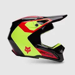 FOX - Casco Moto V1 Polaris NegroAmarillo - Amarillo - XL - Amarillo - M