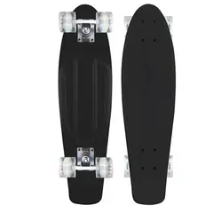 GENERICO - Skate Penny Patineta Negro Ruedas Led Niños LABG