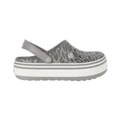 BAMERS - Zuecos Mujer Airline High Print Gris