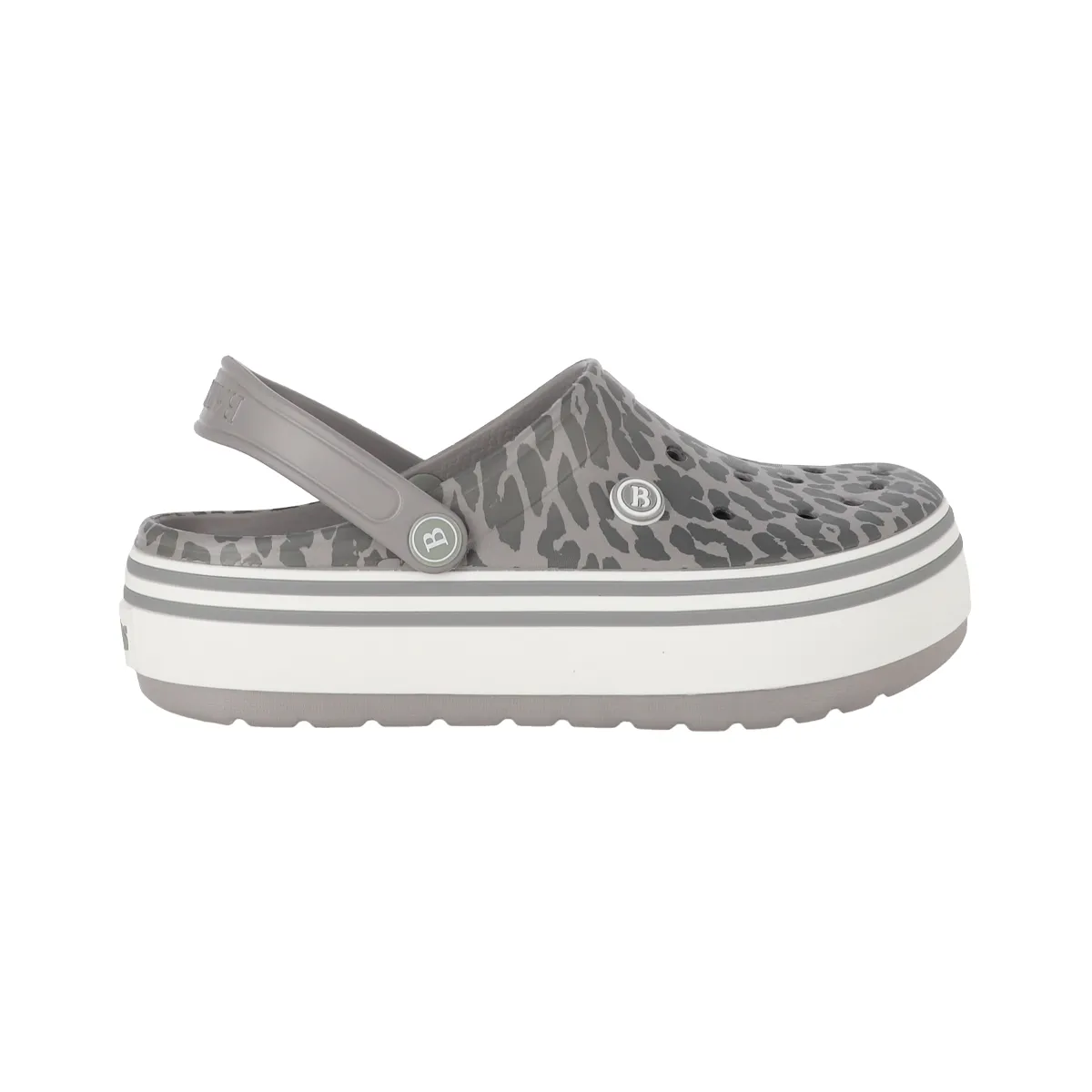 BAMERS - Zuecos Mujer Airline High Bamers Print Gris