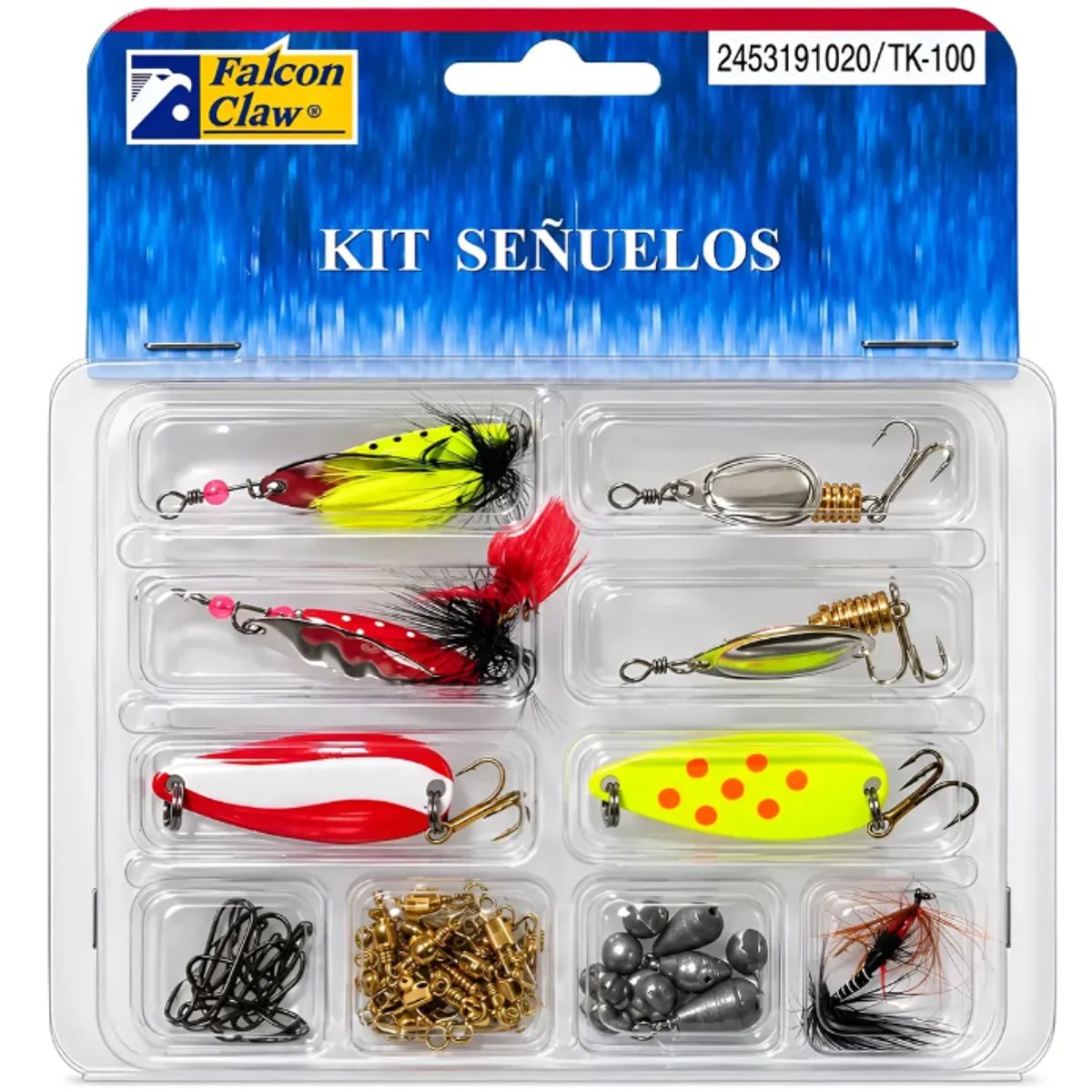FALCON CLAW - Kit de Pesca TK-100 68 Piezas – Señuelos y Accesorios