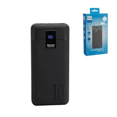 PHILCO - Powerbank 10.000 mAh carga rápido PD 22.5W Pantalla Digital -
