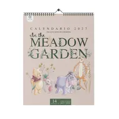ASCOTT - Calendario Pared Winnie Pooh Meadow Garden 2027 30x40