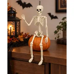 GENERICO - Disfraz Esqueleto Decorativo 40 cm Adorno Halloween