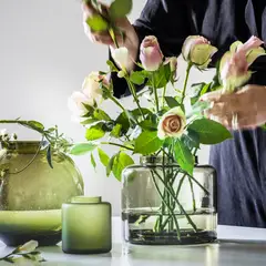 IKEA - KONSTFULL florero 16 café