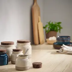 IKEA - BRUGDHAJ frasco 0.3 l beige
