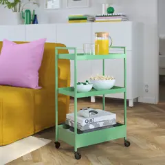 IKEA - NISSAFORS carro 50.5x30x83 menta