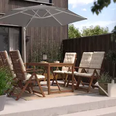IKEA - HÖGÖN quitasol 270cm gris