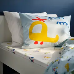 IKEA - BARNDRÖM sábana bajera 90x200 bco/vehículos 1un