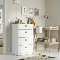 IKEA - LASTARE cómoda 4c 60x42x100 blanco