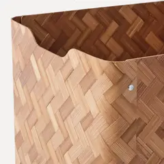 IKEA - BULLIG caja 32x35x33 bambú/café