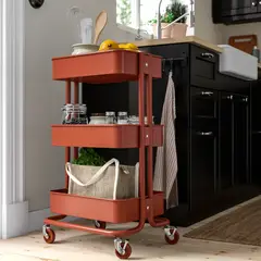 IKEA - RÅSKOG carro 35x45x77 ocre rojizo