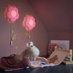 IKEA - UPPLYST lámpara pared LED flor morado CL