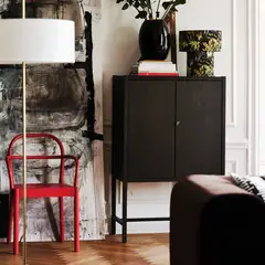 IKEA - STOCKHOLM gabinete 80x40x126 chapa roble/caf osc