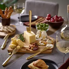 IKEA - TILLAGD Cuchillo queso 4p dorado