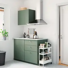 IKEA - NISSAFORS carro 50.5x19x67 blanco