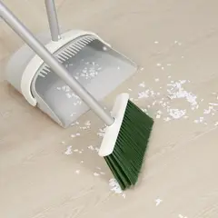 IKEA - PEPPRIG pala+escoba gris/verde