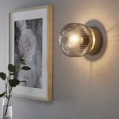 IKEA - SOLKLINT apliqué pared lat/vidrio transparenteg CL