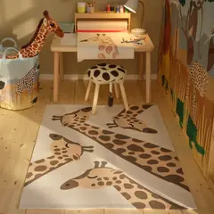 IKEA - SANDLÖPARE alfmbra plana 90x130 bg café/jirafa