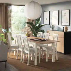 IKEA - ÅLHULT mesa extensible 170/220x80 beige/café