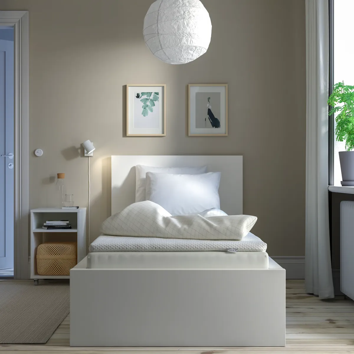IKEA NISSEHOLM topper colchón 90x200 blanco | Falabella Chile