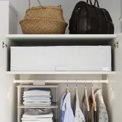 IKEA - STUK org ropa 71x51x18 blanco/negro