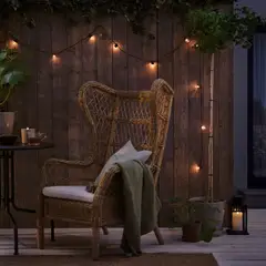 IKEA - UTSUND guirnalda LED ext/a pilas negro CL N