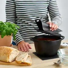 IKEA - SANDVIVA guante cocina 18x18 silicona/Gris oscuro