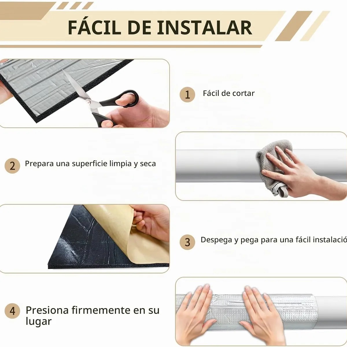 KUANGYE - Lamina Goma Aislamiento 15mm Sonido Termico Puertas Absorción 100cm × 100cm