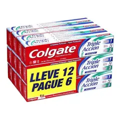 COLGATE - Pack Pasta Dental Triple Acción 75ml 12ud/superstore