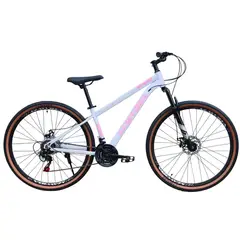 GENERICO - Bicicleta Aro 29 Mawida 21 veloc y Freno Disco Blanco Rosado