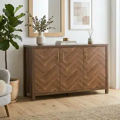MSA MUEBLES SANTA ANA - Rack Buffet Aparador Rustic Timber 1.2 Mt