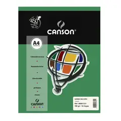 CANSON - Resma Iris Vivaldi A4 21x29cm 10h Verde Oscuro