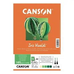 CANSON - Resma Iris Vivaldi Colores Surtidos A4 25h Tierra