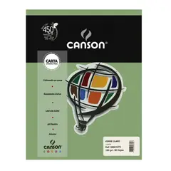 CANSON - Resma Iris Vivaldi Carta 21x27cm 50h Verde Claro