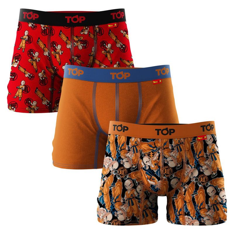TOP - Boxers Medio Algodón Dragon Ball Z Pack 3 C3